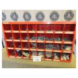 Wï¿½rth nuts, bolts, washers in storage bins