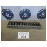 Snap-On sockets, metric, 8ï¿½24, 1/4 inch drive