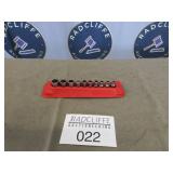 Snap-On sockets in magnetic rack, 3/16ï¿½9/16
