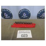 Snap-On sockets in magnetic rack, 5ï¿½14 mm