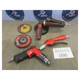 Snap-On pneumatic drill, blow gun, angle grinder
