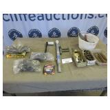 Torque wrench, rachet, socket, washers, rings, etc