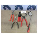 Wï¿½rth tin snips, ProPoint long-reach pliers, etc