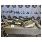 Exhaust component lot ï¿½ handlebars, racks, pipes