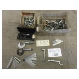 Micrometers, thickness gauges, nuts, bolts, etc
