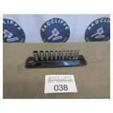 Snap-On sockets in magnetic holder, 3/16ï¿½9/16
