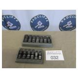 Snap-On swivel sockets, 10ï¿½18 and 8ï¿½15 metric