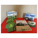 3  Tractor Books & 3 Ball Caps Incl