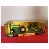 John Deere 330 Utility Toy Tractor W/Hay Rake