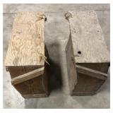 2 Wooden Pack Boxes