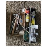 Pipe Wrench, Hammer, Vice Grips, Chalk Line w/