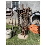 Shop Chain Stand and Contents