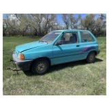 1992 Ford Festiva 2 Door Hatchback Car