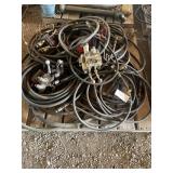 Assortment of Hydraulic Hoses on Pallet