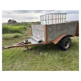 S/A 7' Shop Built Utility Trailer W/ 250 Gal  Tote