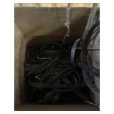 4 Boxes Of Blankets, Bridles, Cinches, Rope,