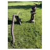 Antique Single Bottom Plow & Ant Yard Decoration