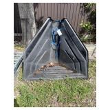 2 Plastic Bin Hoppers
