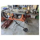 Rigid 10' Table Saw W/ Rigid Utility Stand