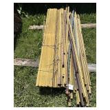 Sel of 6' & 7' Steel Snow Fence Posts