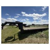 2000 Travalong 20' Gooseneck Flatdeck Trailer
