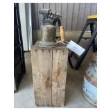Blow Torch & Wooden Crate