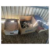 3 Boxes W/ Horse Blanket, Polo Wraps, Bridles,