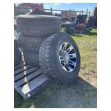 4 - Toyo M-55 LT 285/70R17 Tires On Mag Wheels
