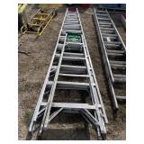 2 Aluminum Step Ladders - 6' & 12'
