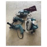 Makita 9924DB Belt Sander, Makita 9514BH Disc