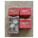 4 Milwaukee Cases of Various Drill Bits