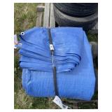 Blue Tarp W/ 4 Tarp Straps