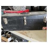 Black Toolbox W/ Assorted Tools, Nail Gun W/ Nails