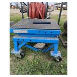 Blue Dirt Bike Lift