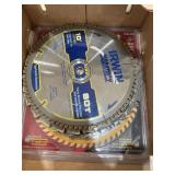 8 - 10' Saw Blades & Shop Stool On Wheels