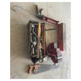Vise, Assorted Tools, Emergency Hwy Triangle