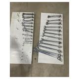 Metric Size Wrenches On Size Board - Sizes 6-32