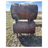 Two Barrel Wood Burning Shop Heater