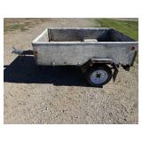 4' X 5 1/2' Shop Built Single Axle Trailer