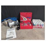 Air brush set with paints