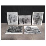 Black and White Vintage Pictures 9 3/4' x 8'