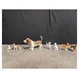 Bone China dog figurine lot