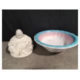 Buddha, ceramic basin