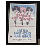 Framed Movie Theatre Artwork - Singing in the
