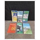 6 vintage Canada maps