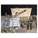 Crafting letters and signs