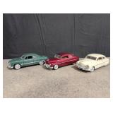 3 1949 Ford Mercury die cast model cars 1/24