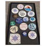 Lot of vintage pin back badges