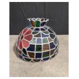 Stained glass style lampshade only - very heavy