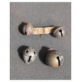 4 old sleigh/harness bells